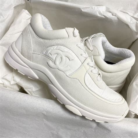 white reflective chanel sneakers|Chanel shoes customer service.